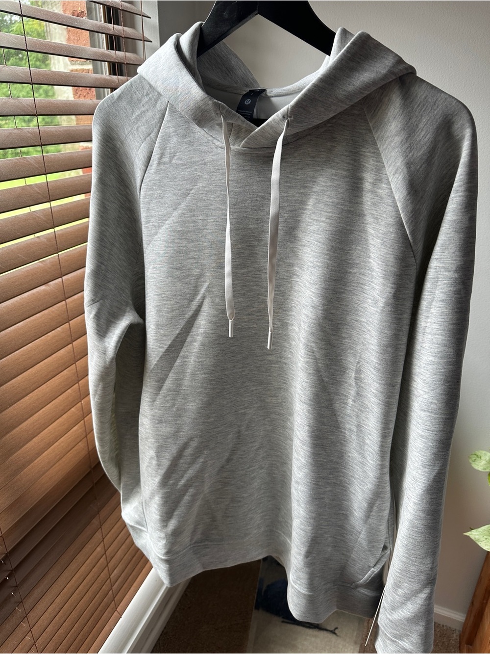 Lululemon smooth spacer hoodie, Heather gray size large new with tags